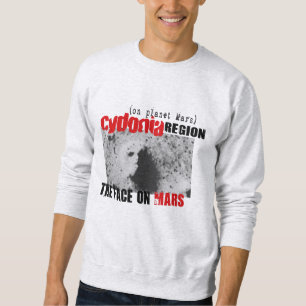 Sudadera Cara humana en el planeta Mars