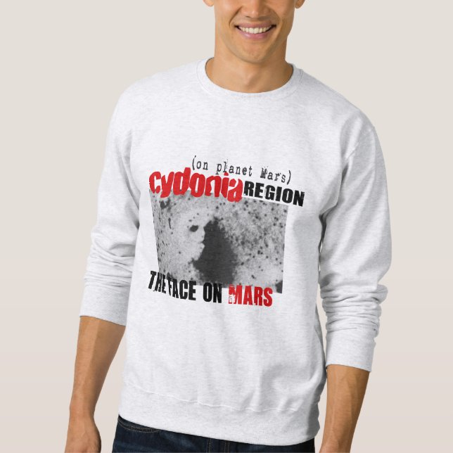 Sudadera Cara humana en el planeta Mars (Anverso)