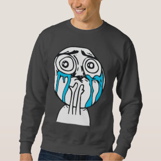 Sudadera Cara linda Meme de la rabia de la sobrecarga del