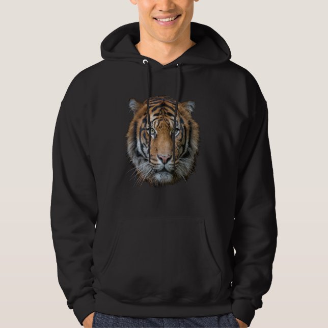 Sudadera Cara salvaje del tigre de Bengala (Anverso)