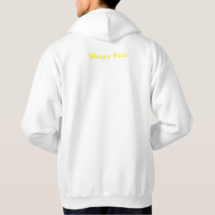 Sudadera Cara Sleepe: Blanco - Cordón Unisex