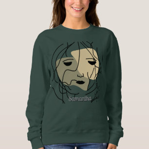 Sudadera Cara solitaria minimalista