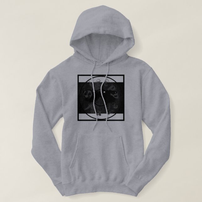 Sudadera Cara somnolienta: Gris ceniza - Camisas de algodón (Diseño del anverso)