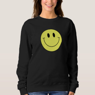 Sudadera Cara Sonriente Amarilla de los 70 Cara Feliz y Pac