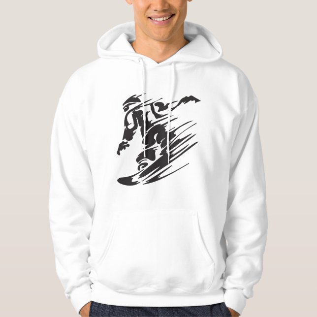 Sudadera caracol de snowboard (Anverso)