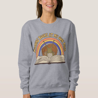 Sudadera Caracol Retro Leyendo libros