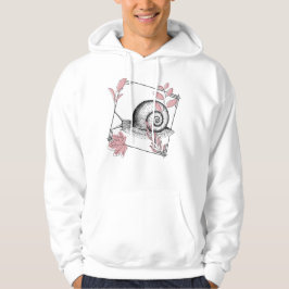 Sudadera Caracol Vintage y Botánico Rosa - Arte Boho