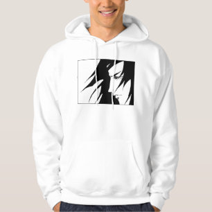 Sudadera Carácter Anime Manga Blanco Y Negro