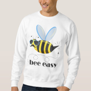 Sudadera Carácter de abeja con gafas de sol bigote Bee Fáci
