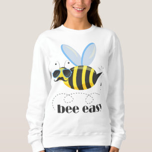 Sudadera Carácter de abeja con gafas de sol bigote Bee Fáci