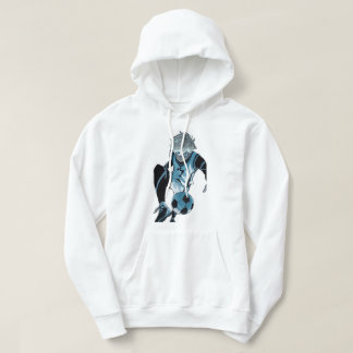 Sudadera carácter de anime de bloqueo azul