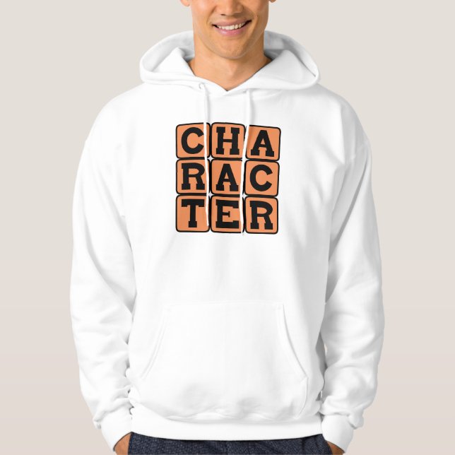 Sudadera Carácter, motivacional (Anverso)