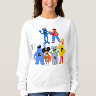 Sudadera Caracteres de Plaza Sésamo   Ser amable - Lenguaje
