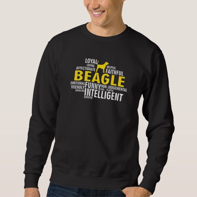 Sudadera Características de la raza de perro Beagle K 9 (Anverso)