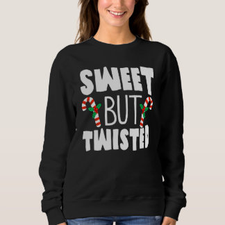 Sudadera Caramelo de Navidad Caña Dulce Pero Retorcida Navi