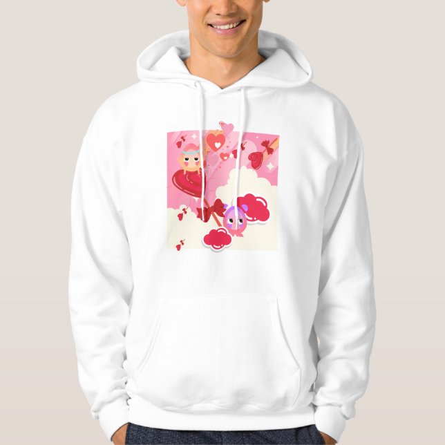 Sudadera Caramelos Cupido Corazón y Amigos (Anverso)