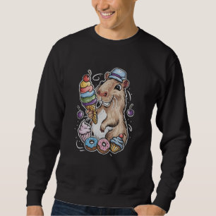 Sudadera caramelos de capibara donuts dulces de bizcocho