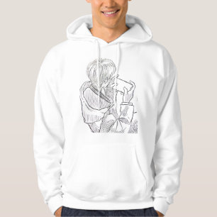 Sudadera Carcasa de dibujo manual