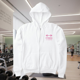 Sudadera Carcasa de fitness con cubierta de lana blanca par