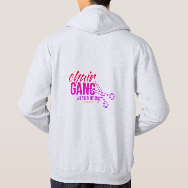 Sudadera Carcasa de logo gris de CHAIR GANG (Reverso)