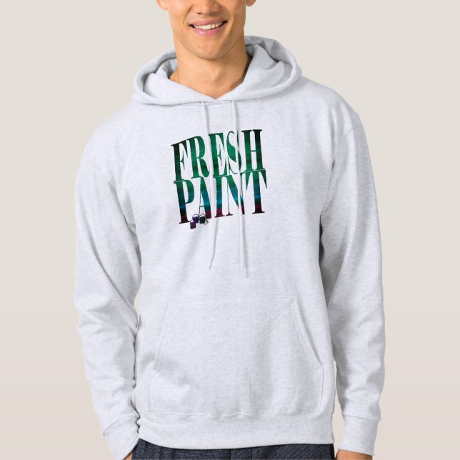 Sudadera Carcasa de pintura fresca (Anverso)