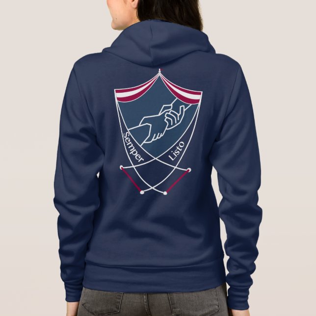 Sudadera Carcasa de remolque para el escudo de armas TC2 (Reverso)