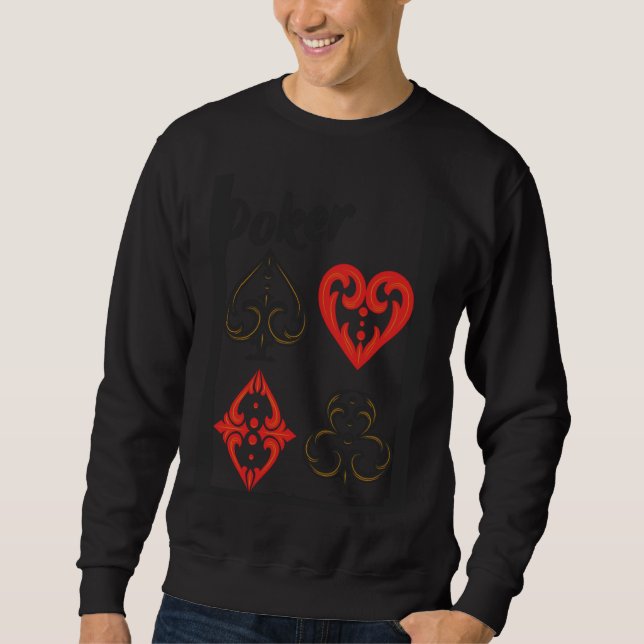 Sudadera Card Games  Poker Champ (Anverso)
