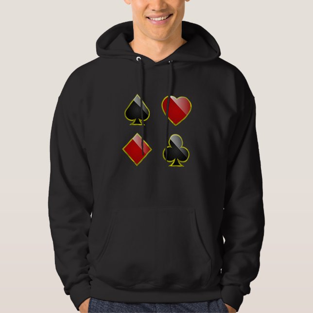 Sudadera Card Suits Spades Hearts Clubs Diamonds for All Ca (Anverso)