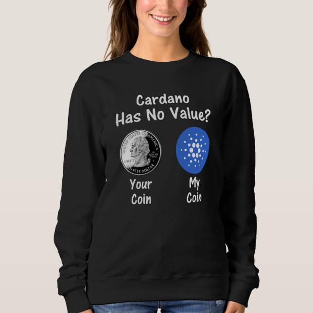 Sudadera Cardano No Tiene Valor (Anverso)