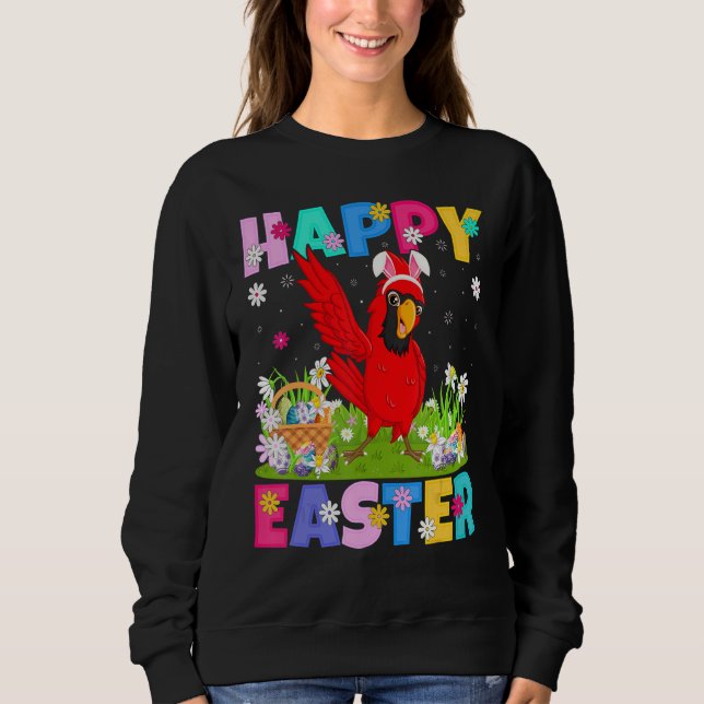 Sudadera Cardenal Bird Happy Easter Bundy Cardinal Easter S (Anverso)