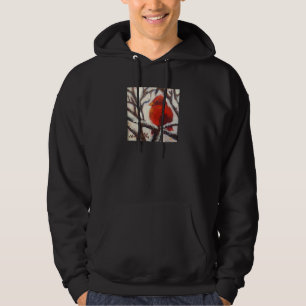 Sudadera cardenal con nieve