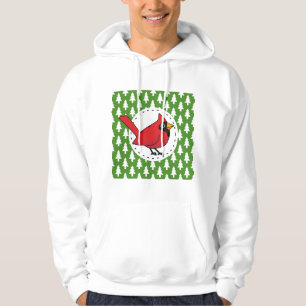 Sudadera Cardenal rojo personalizado sobre el patrón de los