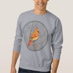 Sudadera Cardenal sobre pintura de bifurcaciones - Arte de