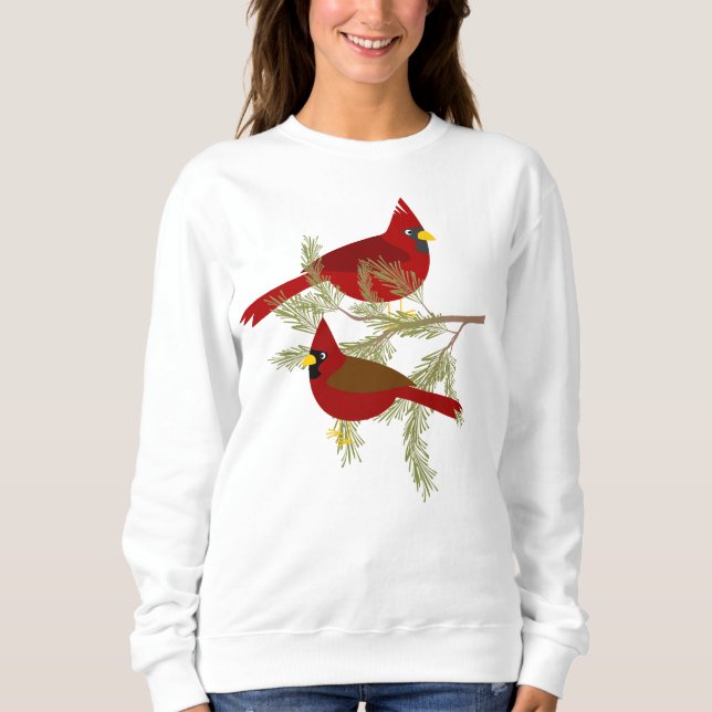 Sudadera Cardenales de Navidades festivos (Anverso)
