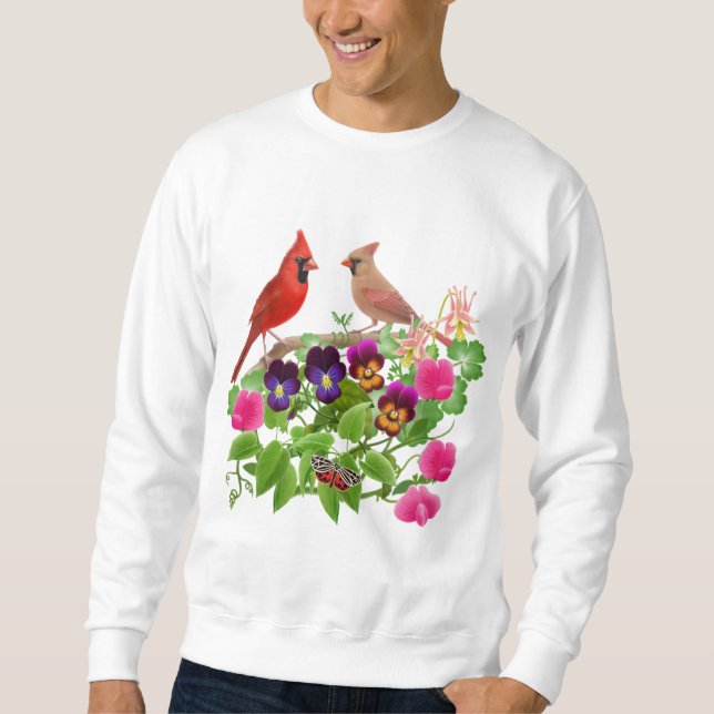 Sudadera Cardenales en la camiseta del jardín (Anverso)