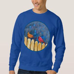 Sudadera Cardenales sobre la pintura de la cerca - Arte ori