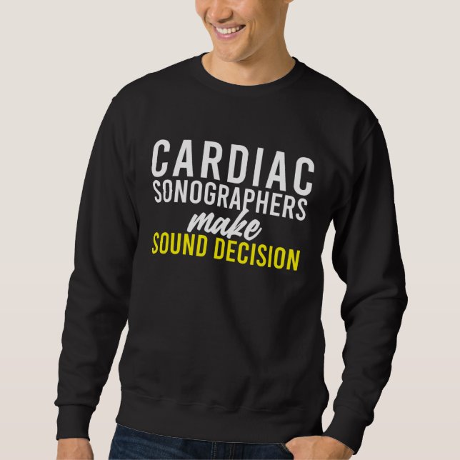 Sudadera Cardiac Sonographer Echo Tech RDCS (Anverso)