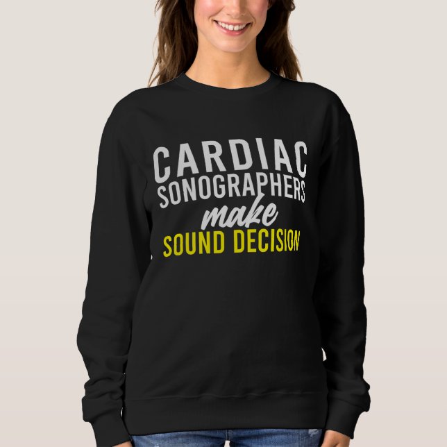 Sudadera Cardiac Sonographer Echo Tech RDCS (Anverso)