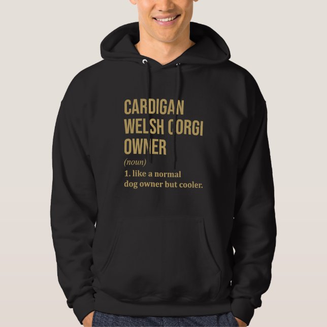 Sudadera Cardigan Welsh Corgi Dog Funny (Anverso)
