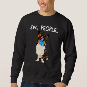 Sudadera Cardigan Welsh Corgi Ew People Perro Usando Mamáes