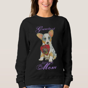 Sudadera Cardigan Welsh Corgi Heart Mom