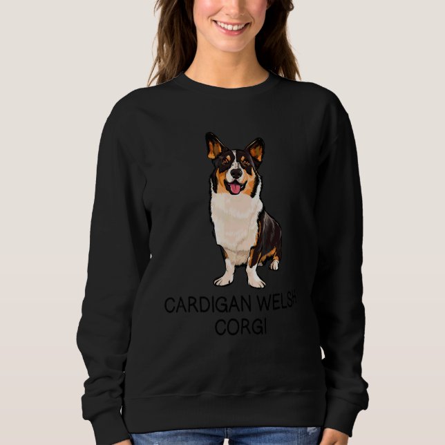 Sudadera Cardigan Welsh Corgi Perro Loco (Anverso)