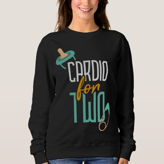 Sudadera Cardio for Two I Workout I Pregnancy (Anverso)