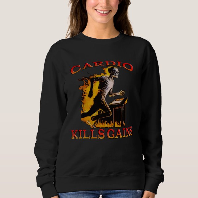 Sudadera Cardio Kills the Gains (Anverso)