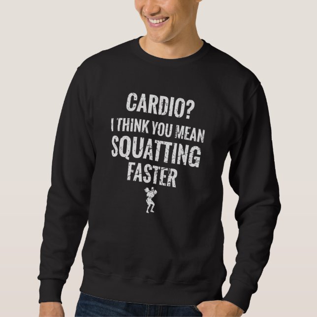 Sudadera Cardio Squatting Fast Powerlifter Gym WIFI (Anverso)