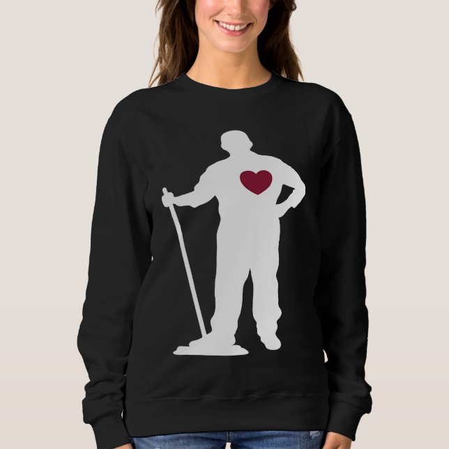 Sudadera caretaker cleaner janitor custodian cleanser for w (Anverso)