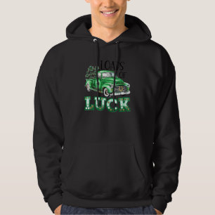 Sudadera Carga de camionetas verdes de la suerte hombres mu