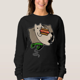 Sudadera Carga de juego de perros calientes para el gato ju