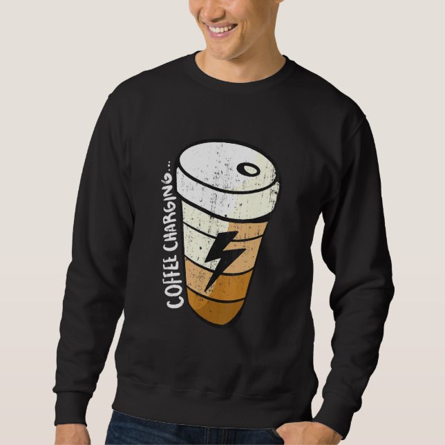 Sudadera Carga de la batería Lightning Coffee Cup (Anverso)