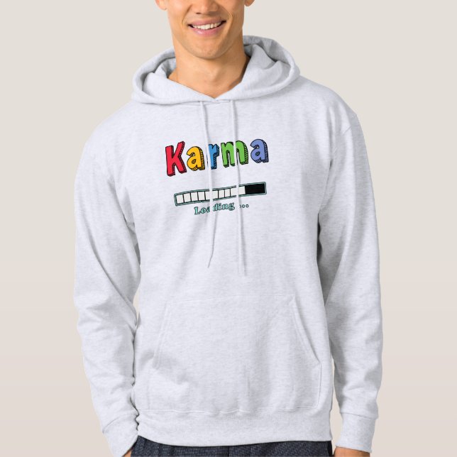 Sudadera Cargando Karma... (Anverso)